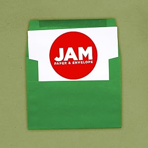 green A2 colored envelope