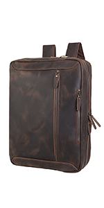 leather convertible backpack