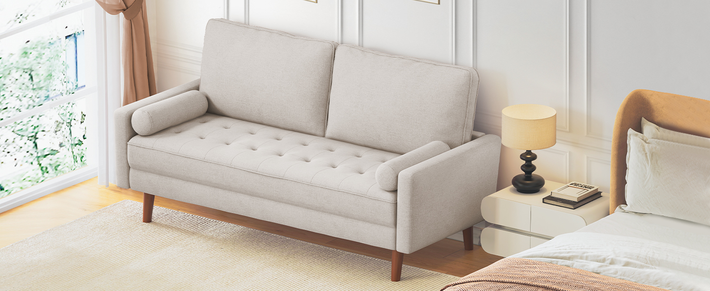 Amazon｜Vesgantti ソファ 3人掛け カウチソファ おしゃれ 幅173cm