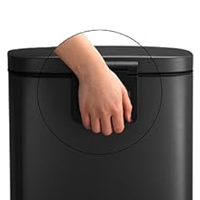 Songmics Poubelle De Cuisine, Poubelle à Pédale De 30L, Seau Interne En Plastique, Couvercle à Charnière, Fermeture Souple, Anti-odeur Et Hygiénique, Noir LTB03BK 15 LTB03BK