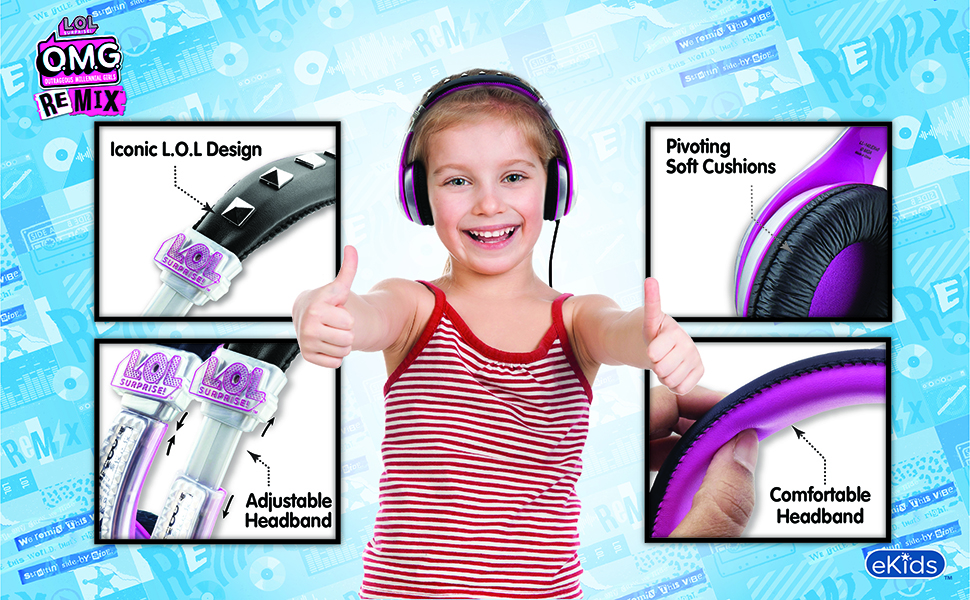 Amazon.com: eKids LOL Surprise Wired Headphones for Kids