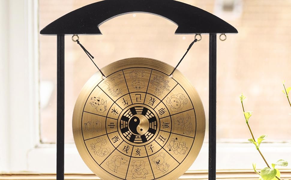 Amazon.com: Gong Feng Shui Desktop Gong Brass Gong Feng Shui