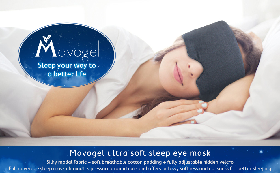 Mavogel Sleep Mask Skin Friendly Modal Material & Light Blocking