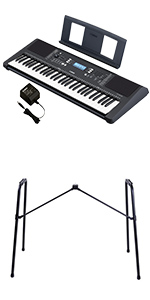 【23年製美品】YAMAHA PSR-E373電子キーボード　スタンド付き Amazon | YAMAHA PSR-E373 電子キーボード 純正スタンド・Xイス