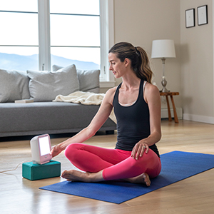 Verilux HappyLight VT10 Compact bright white 10000 lux full spectrum light therapy lamp