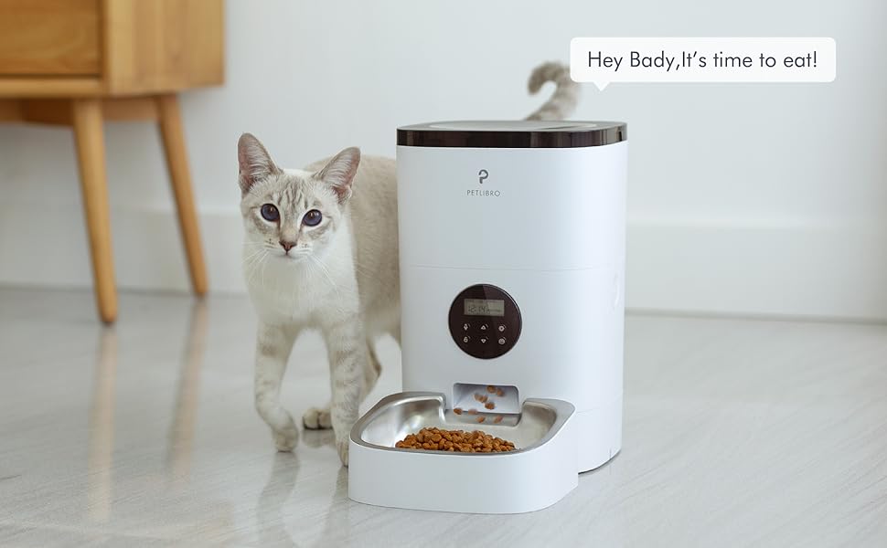 PETLIBRO Automatic Cat Feeder, Timed Cat Feeder with Desiccant Bag for