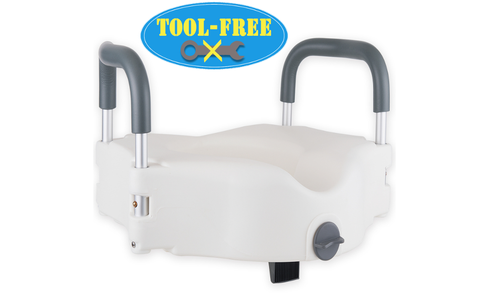 Medokare Raised Toilet Seat Riser Toilet Seat Risers for