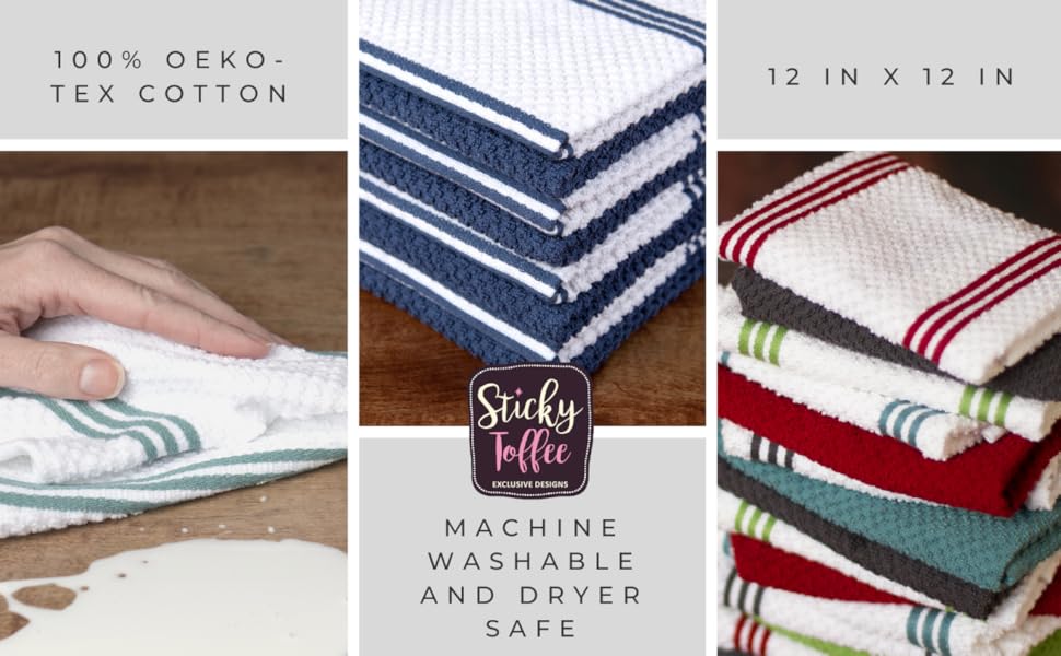 sticky toffee dish cloths