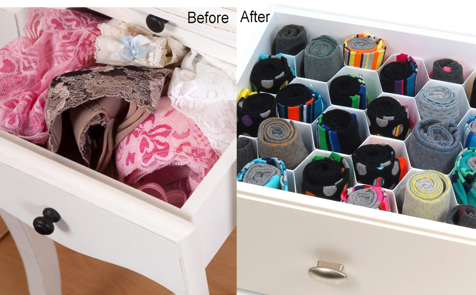 INOVERA (LABEL) Underwear Innerwear Socks Plastic Organizer