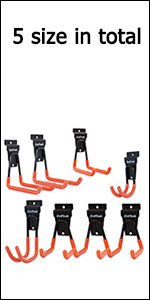 CoolYeah slatwall storage hooks 8 pack