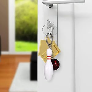 ボウリングピン型キーホルダー2個セット Amazon.co.jp: ボウリングピンキーホルダー、ボウリングボール