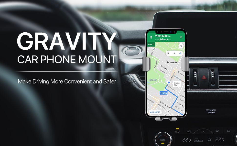 gravity car phone mount