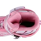 WeSkate Rollers Enfant Confortable avec Roues Taille Ajustable Patins à roulettes Filles et Garçons Taille S M L (Rose,Bleu) RGTRFW