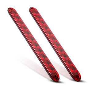 CZC AUTO 16 Inch 11 LED Trailer Light Bar Strip 2 PCS 12V