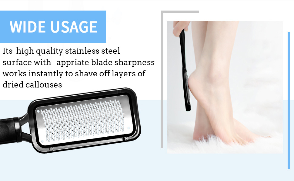 FOLAI Foot Files, Foot File Foot Pedicure Kit, Stainless Steel Foot