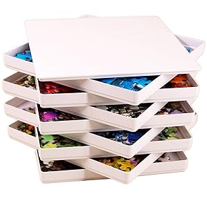White Puzzle Trays