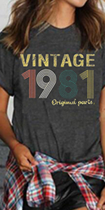 Vintage 1981 50th Birthday Gifts T Shirts