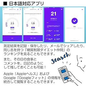 Amazon.co.jp: ケトン体 チェッカー 呼気式 測定器 ケトスキャン