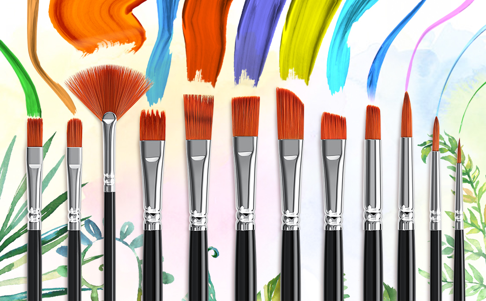 Watercolor Paint Set with Brushes 24 Premium Watercolors