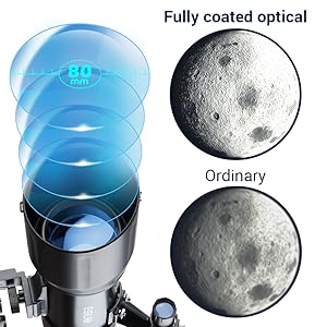 80mm beginner telescopes for astronomy
