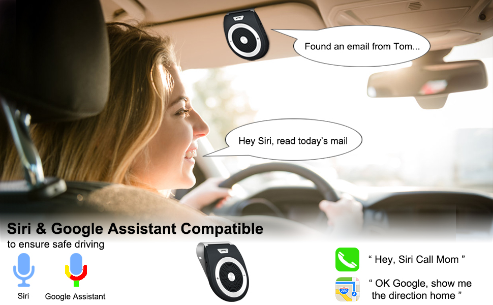 Bluetooth Car Speakerphone Kits,Aigital Bluetooth 4.1 HandsFree Motion