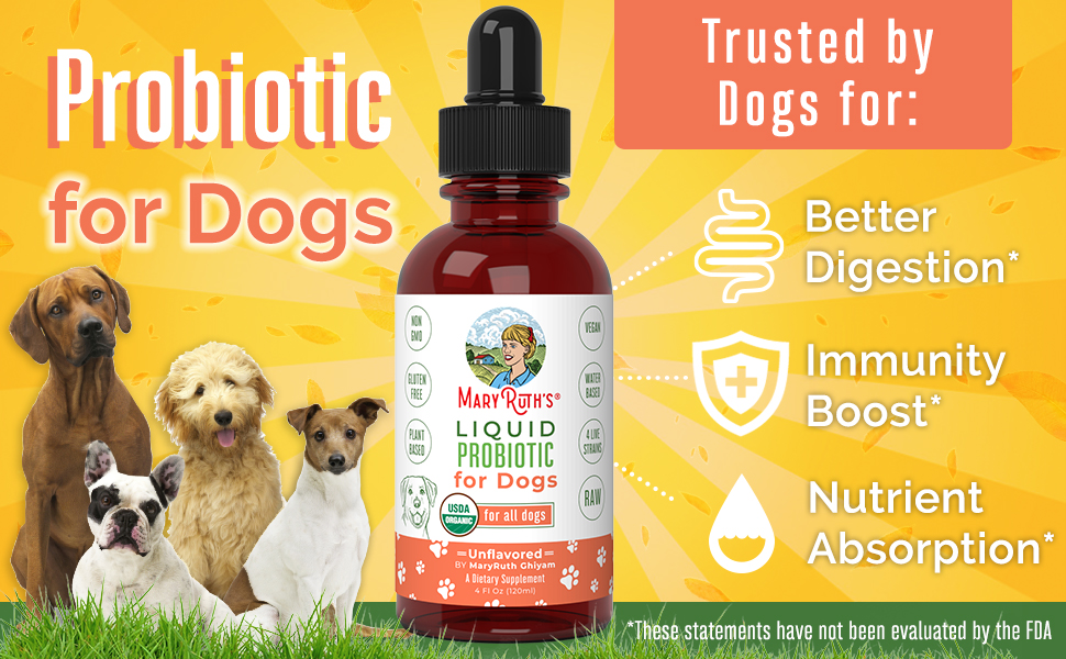 MaryRuth Organics Dog Probiotic, USDA Organic Probiotic
