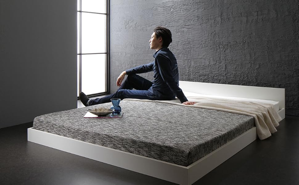 Amazon｜RASIK ベッド すのこベッド ローベッド ダブルベッド