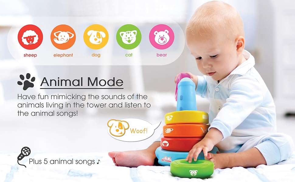 BEST LEARNING Stack & Learn Educational Activity Toy for Infants