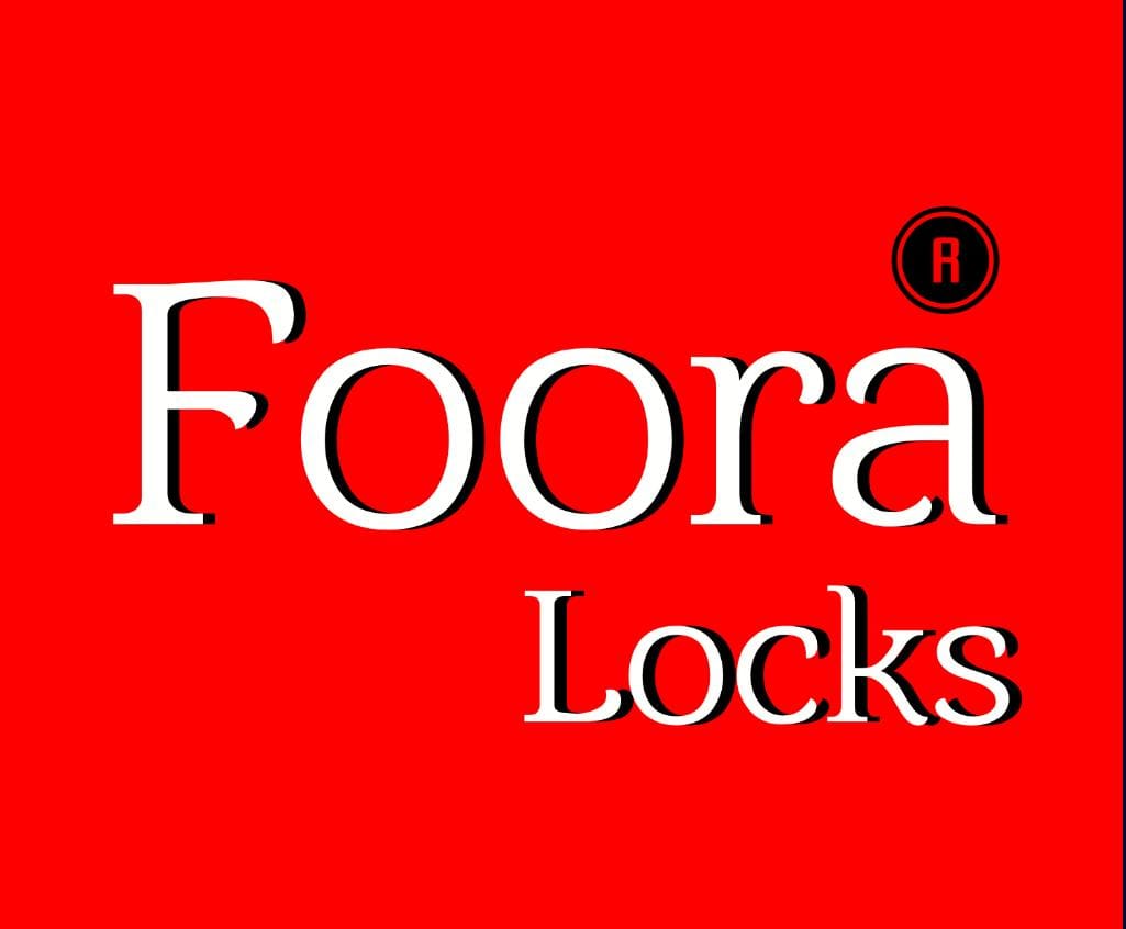 Foora Iron Lock - Double Locking Round 65 Lock with 5 Keys, 3 Feet Silver, Iron, with Chain, Chain with Lock