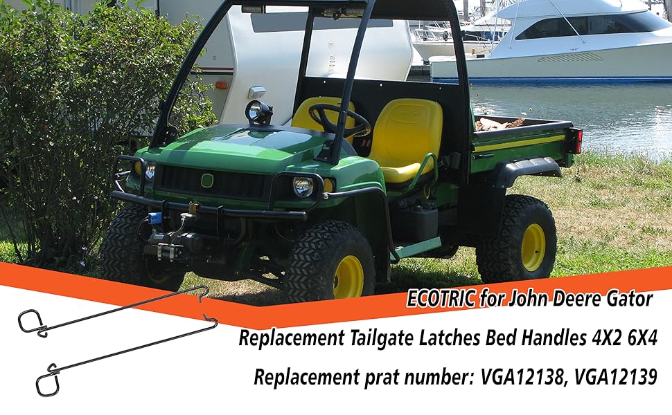 ECOTRIC for John Deere Gator Tailgate Latches Bed Handles