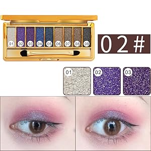 9 colors professional cosmetic eye shadows palette.