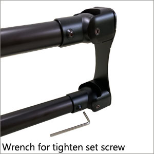 Amazon Com Naiture Aluminum 60 Double Straight Shower Curtain