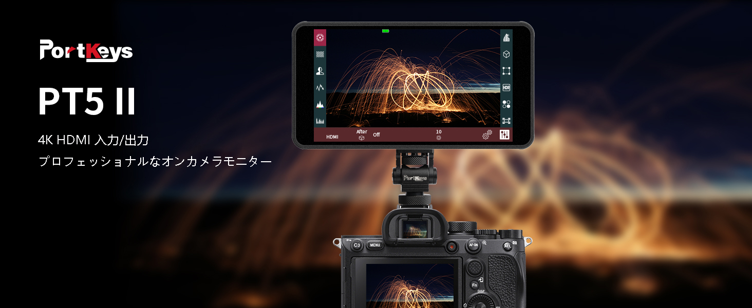 Amazon | Portkeys PT5 II タッチスクリーン カメラ フィールド