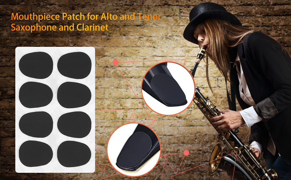 Sax Mouthpiece Patch, Mouthpiece Patch Pad Cushion for Soprano Alto