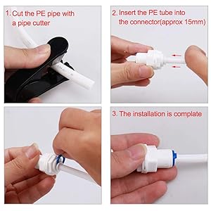 Suguword Kitchen Tap 3 Way With Filter Water System Double Handles Drinking Water And Cold Hot Water 360° Swivel Chrome Tap 19 kitchen tap with filter system