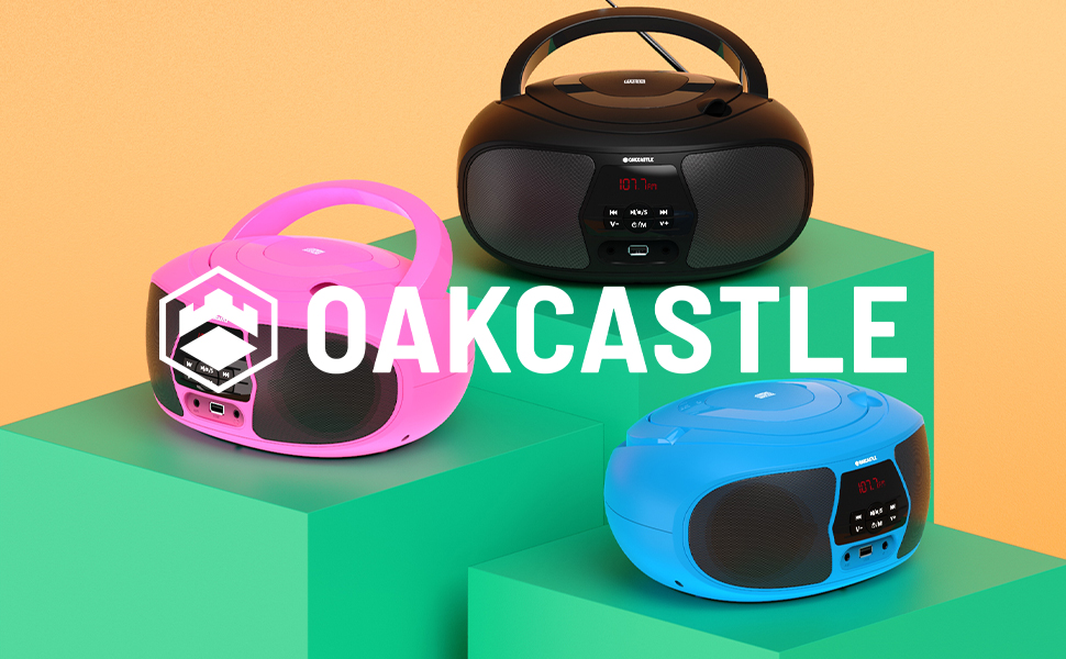 Oakcastle BX200 Portable CD Player Boombox