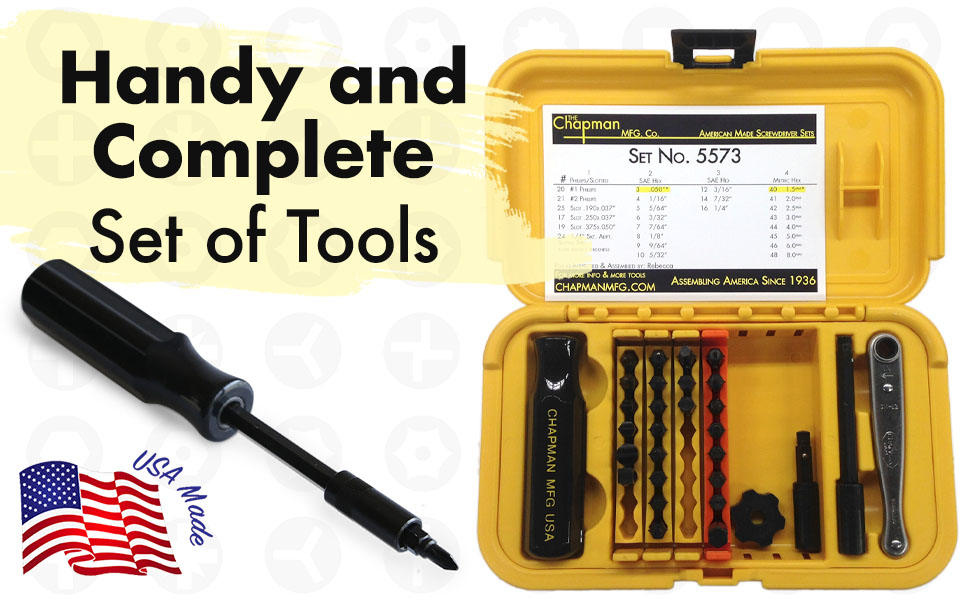 Complete MT 2022 全8巻セット Chapman MFG 5573 Deluxe Standard Screwdriver Set - 30 Pieces