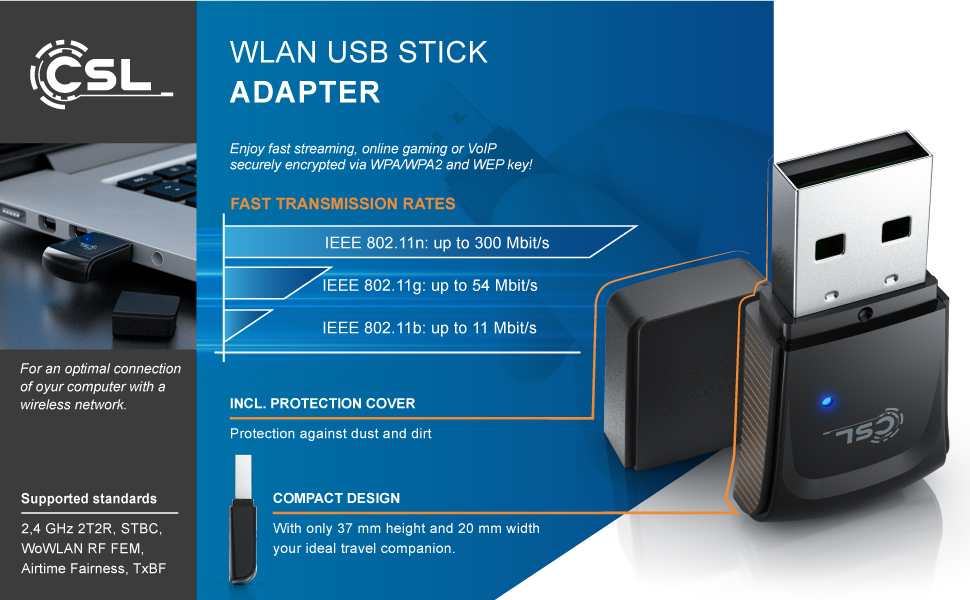 Csl Wlan Adapter 300mbit V4 Mini Treiber www.amazon.co.uk