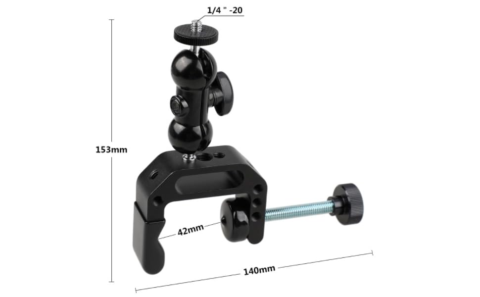 CAMVATE Camera Clamp Mount for DSLR Camera Led Video Light