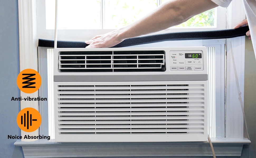 LBG Products Window Air Conditioner Foam Strip Insulation,2 Inch Wide X