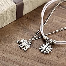 white rope elephant charm foot chain anklet  for women girls 