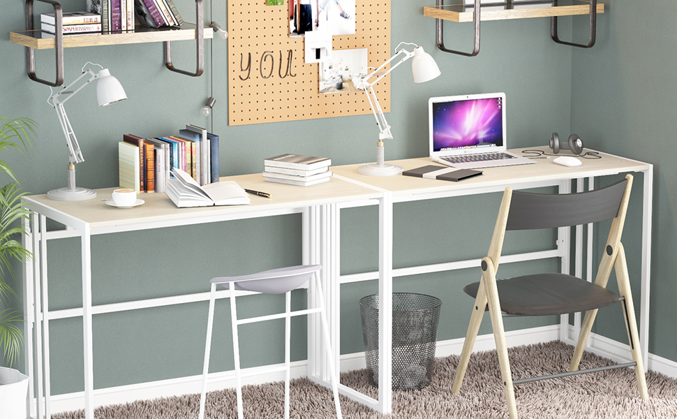 Gezen Folding Desk 40'' Computer Desk for Home Office, No