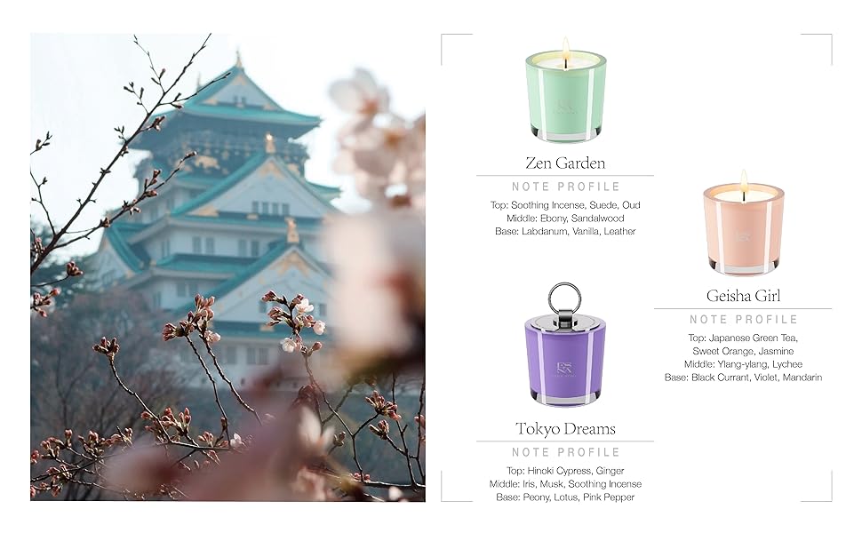 premium candle, home decor, gold decor, Lavender Essential Oil White Candles,