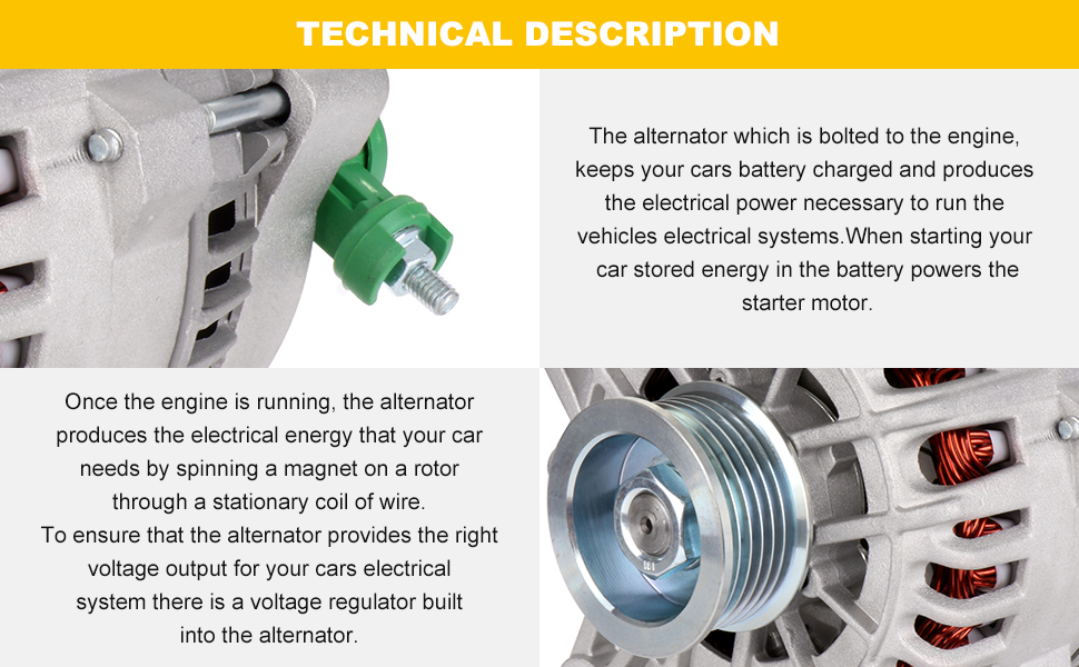 OCPTY Alternators 11570 7B0903015C 90295776 Fit for
