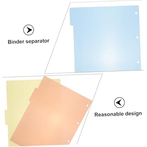 AHA!ページ 6枚 Amazon | Ciieeo 仕切りカード インデックス シート a5 6穴