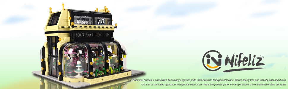 Nifeliz street Botanical Garden compatible with lego creators expert sets