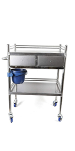 Stainless Steel Lab Cart Mobile Trolley Serving Lab cart