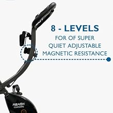 Resistance Magnetic Reach Contempo Foldable Exercise Cycle