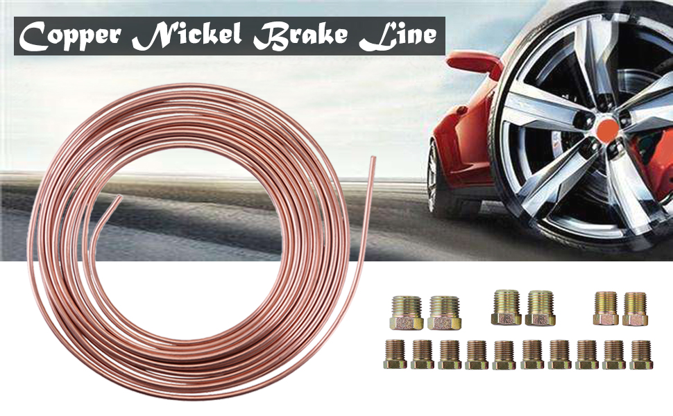 Anxingo 25 Ft. 3/16 OD CopperNickel Coated Alloy Brake