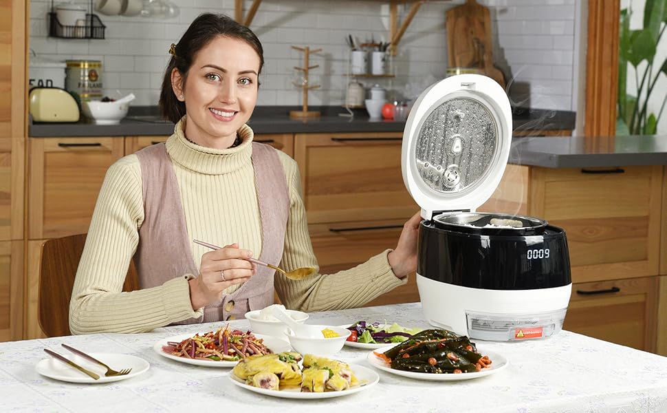 LowSugar 3L Rice Cooker Versatile NonStick Cooking Pot for Rice